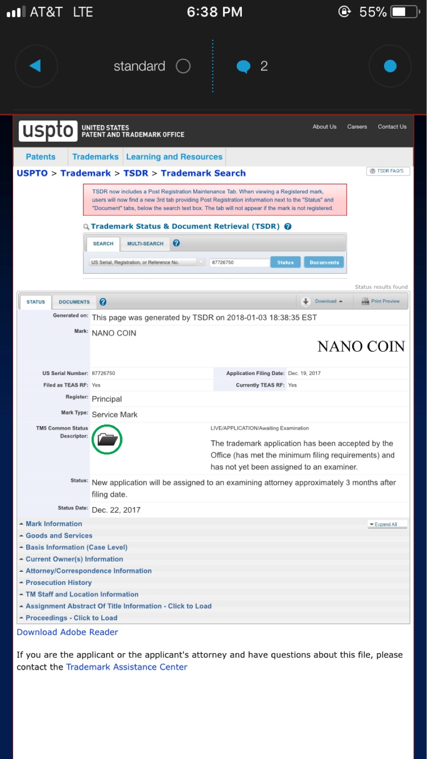 nano coin register