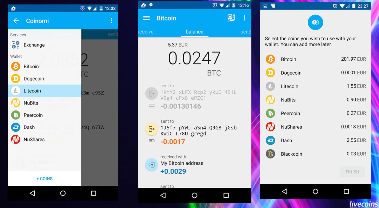 Coinomi Wallet melhores carteiras Android