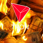 Tron queimando dinheiro