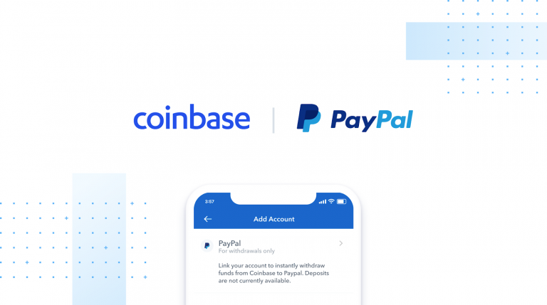 Coinbase adiciona opção para retirar dinheiro via Paypal