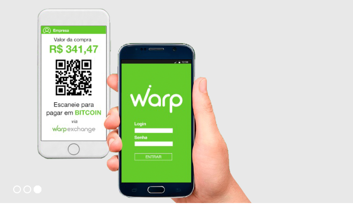 Warp Exchange cria aplicativo para meio de pagamento e transações em criptomoedas