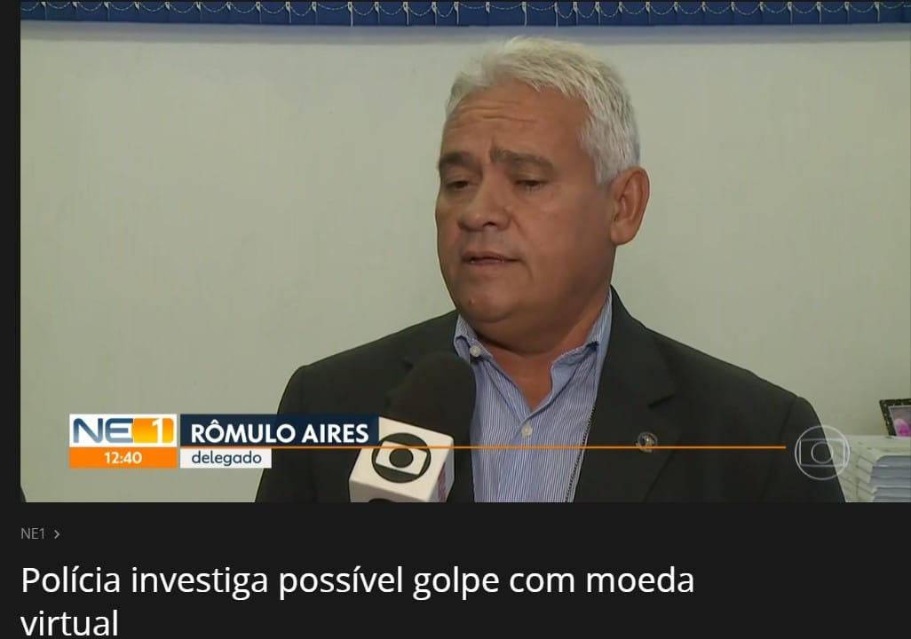 Delegado Falando sobre o possível Crime: Fonte: Globo