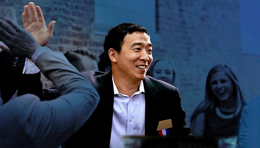 Andrew Yang, candidato à presidência dos EUA revela manifesto em defesa das criptomoedas