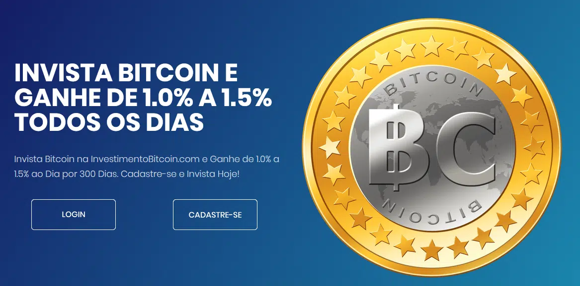 Capa do site da Investimento Bitcoin
