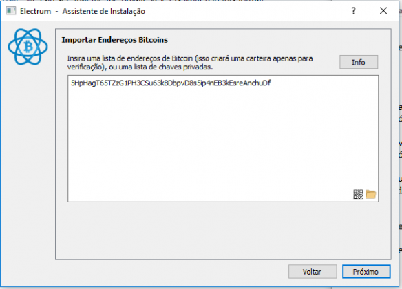 como importar carteira bitcoins