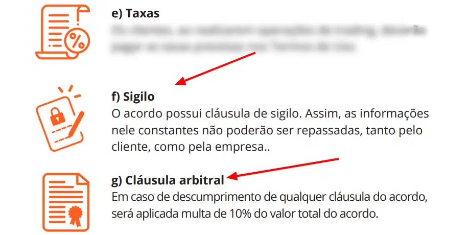 sigilo e clausula arbitral do GBB