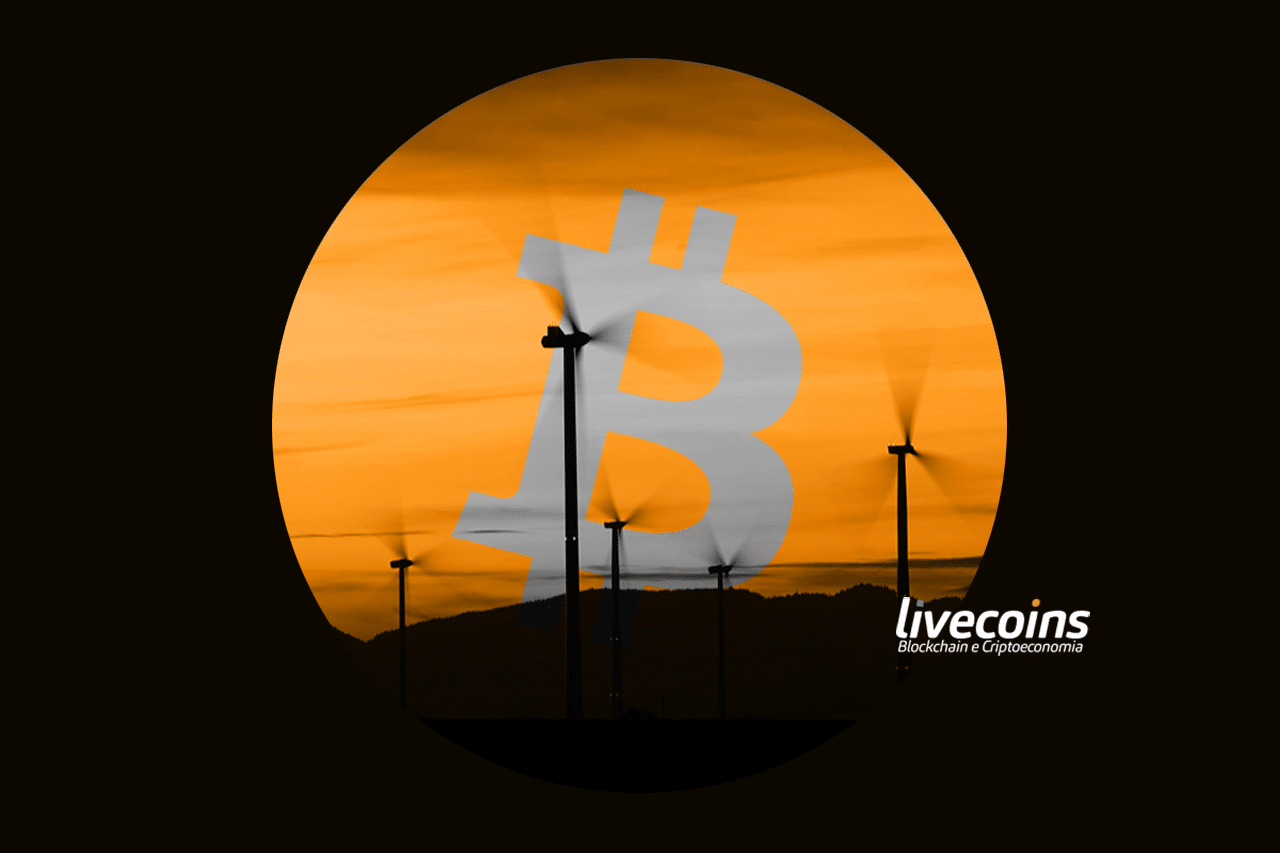 Energia Eólica usada na mineração de Bitcoin