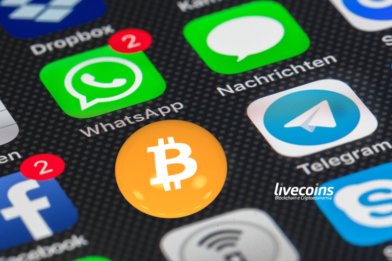 Aplicativos de Celular - WhatsApp, Telegram e Criptomoeda Bitcoin