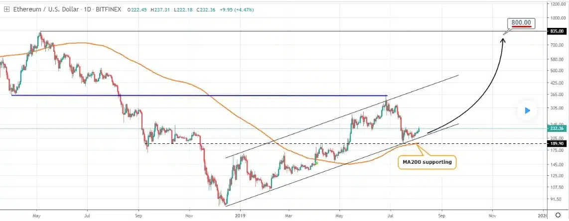 Trading Shot prevê aumento da Ethereum