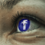 Olho com logomarca do Facebook