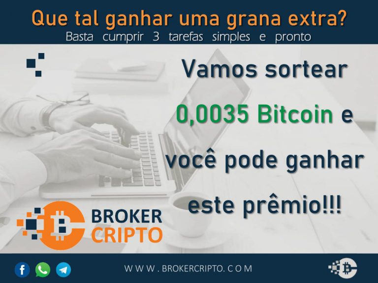Site de P2P-OTC brasileiro vai sortear 0.0035 bitcoins, aproveite