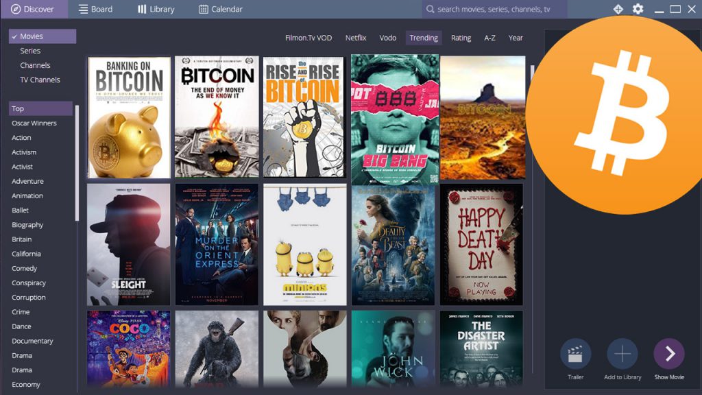 bitcoin filmes stremio