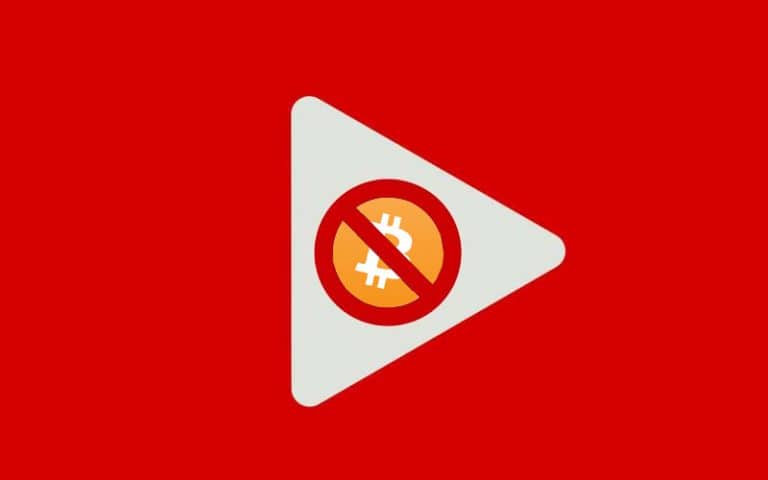 Youtube bane vídeos bitcoin