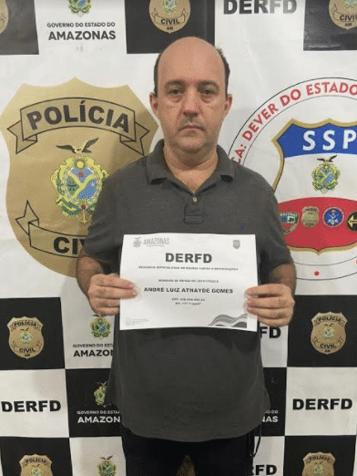André Luiz Athayde Gomes, 47 - Imagem Cedida pela Polícia Civil do Amazonas