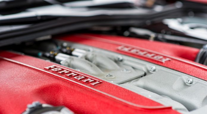 Motor de uma Ferrari