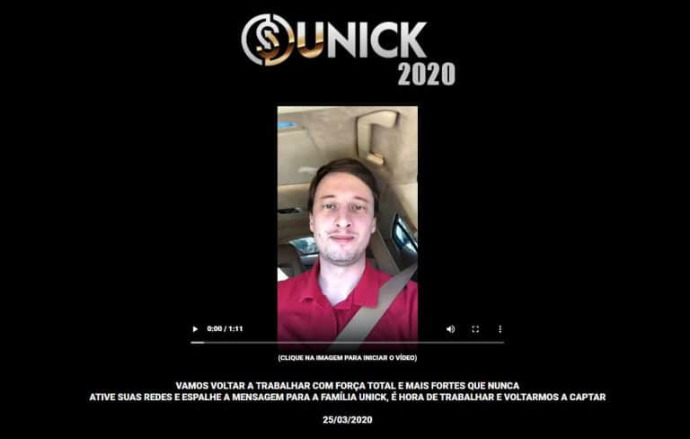 Site da Unick Academy volta ao ar com mensagem intrigante