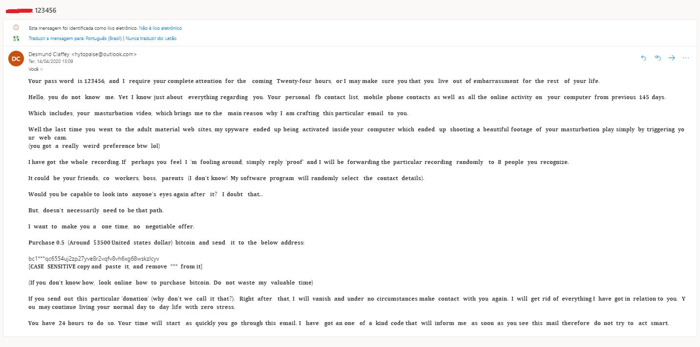 Mail hacking webcam bitcoin