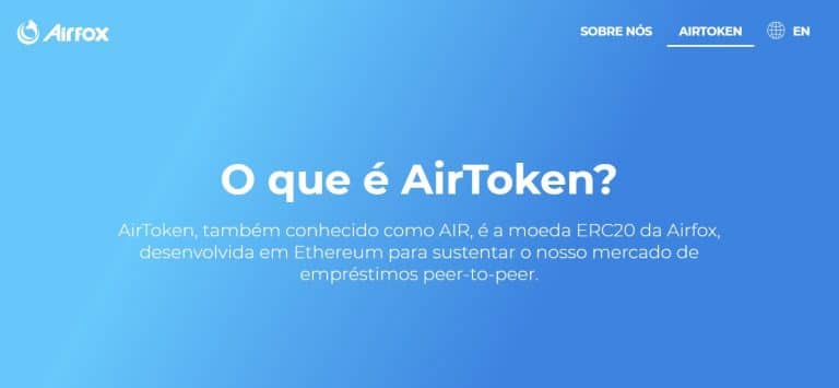 AirToken é o token Ethereum da Airfox, fintech de criptomoedas adquirida pela Via Varejo nos últimos dias