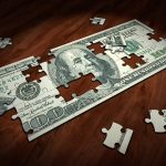 Quebra cabeça de dólar