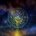 Rede em torno do globo, infraestrutura de tecnologia