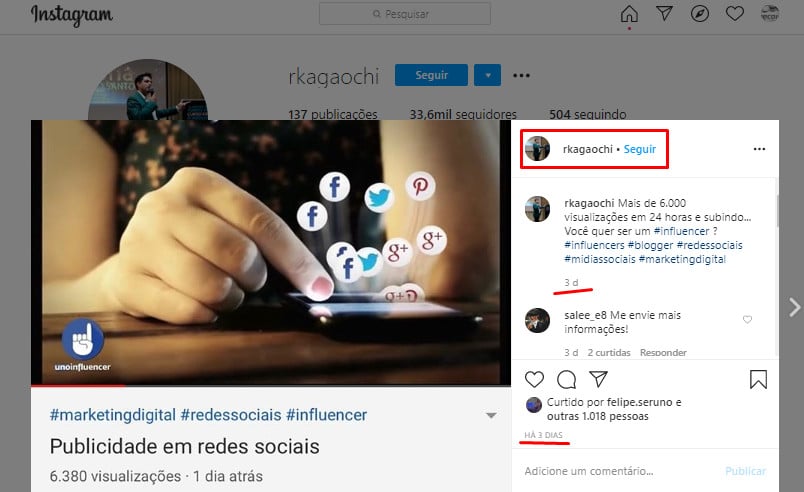 Perfil do Instagram de Rodrigo de Souza Kagaochi é atualizado enquanto ele está na prisão