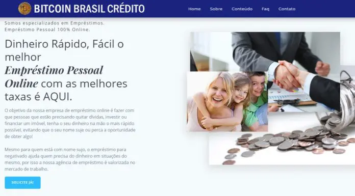 Bitcoin Brasil Crédito oferece empréstimo online e rápido, até para negativado