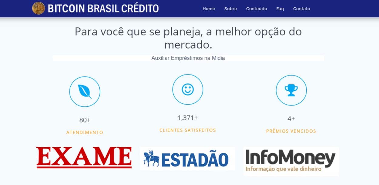 Bitcoin Brasil Crédito oferece empréstimos e usa imagem de empresas Exame, Estadão e Infomoney em possível golpe, Polícia Civil investigando