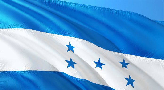 Bandeira de Honduras (Atlas e Bitcoin)