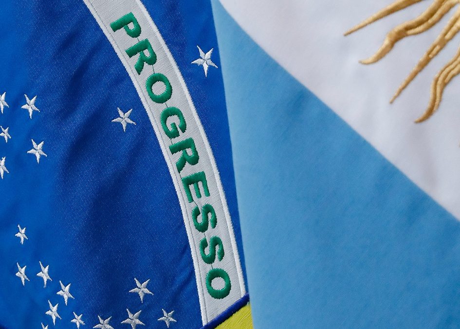 Bandeira Brasil e Argentina