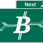 Preço do Bitcoin em alta e ultrapassa rompe placa direção
