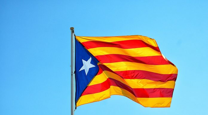 Bandeira da Catalunha Barcelona Bitcoin