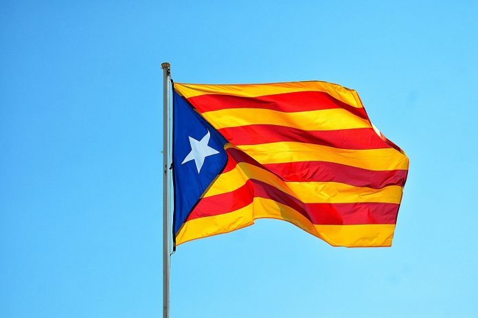 Bandeira da Catalunha Barcelona Bitcoin