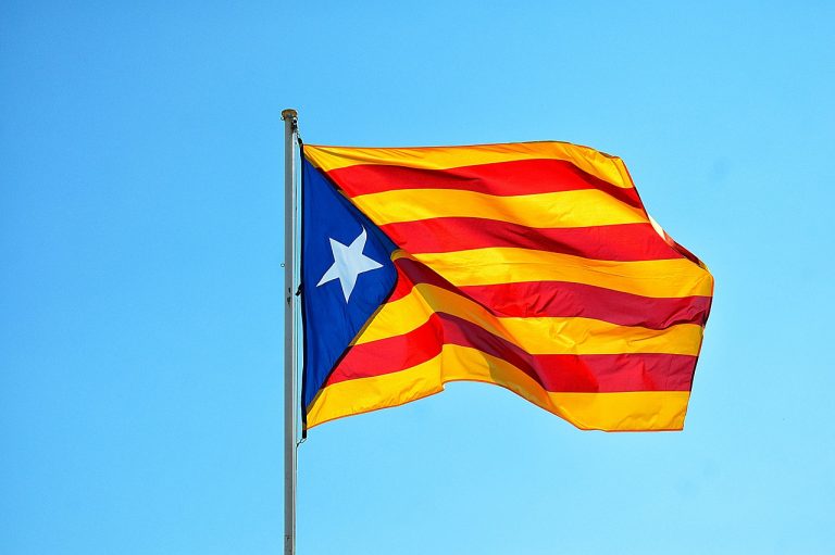 Bandeira da Catalunha Barcelona Bitcoin
