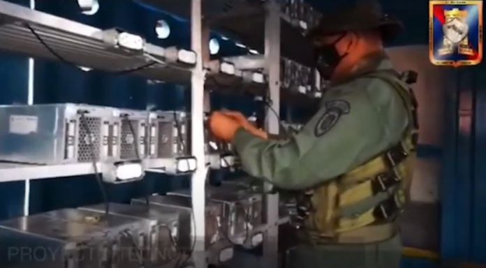 Exercito Venezuela minerando BItcoin