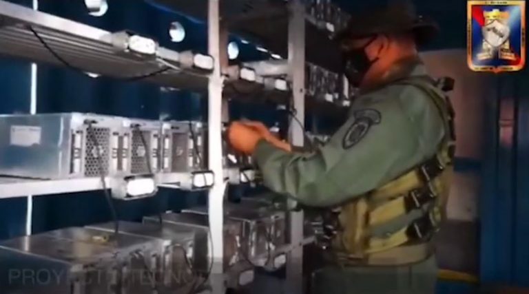 Exercito Venezuela minerando BItcoin