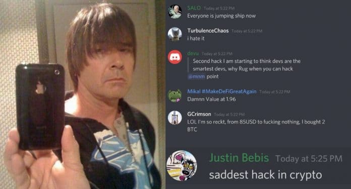 Justin Bebis hack DeFi