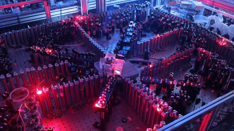 Computador Quântico da China, Jiuzhang. Foto: Universidade de Ciência e Tecnologia da China