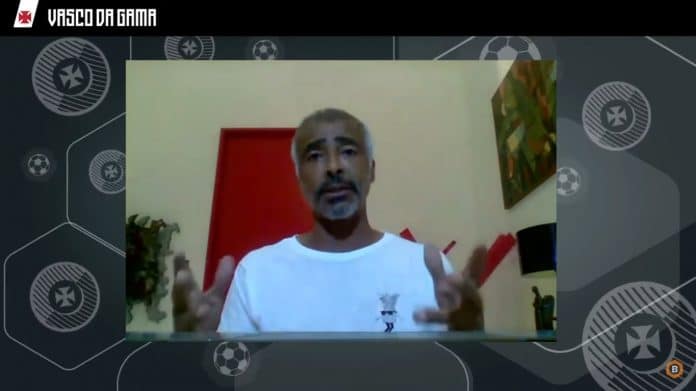 Romário participou de live do Mercado Bitcoin sobre Vasco Token