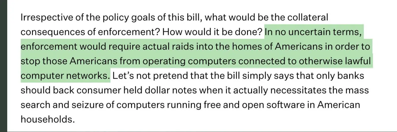 Projeto de lei pode transformar os operadores do nó Ethereum nos Estados Unidos em bandidos.