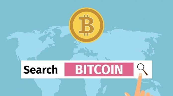 Busca por Bitcoin na internet Google