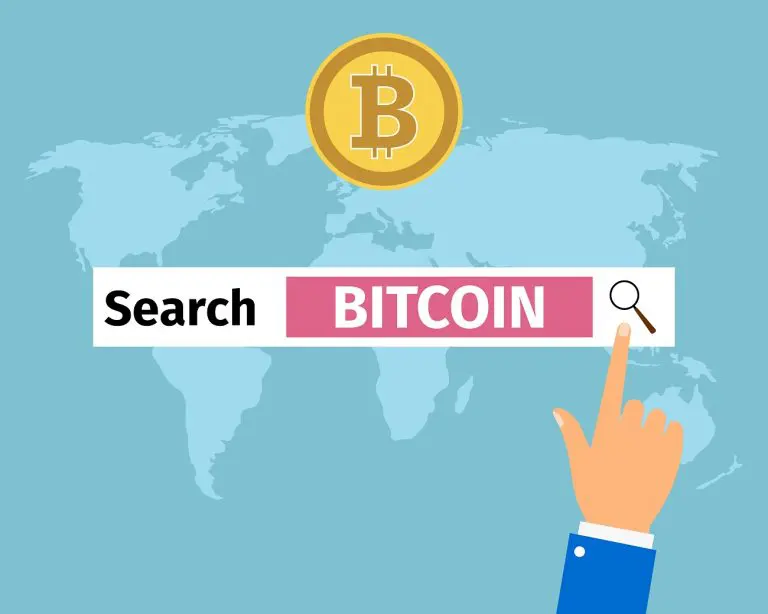 Busca por Bitcoin na internet Google