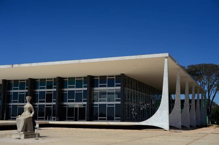 Fachada do edifício sede do Supremo Tribunal Federal - STF