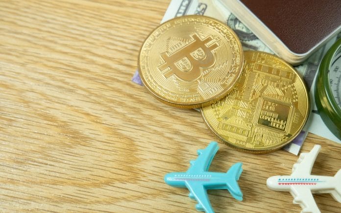 Bitcoin e companhia aérea