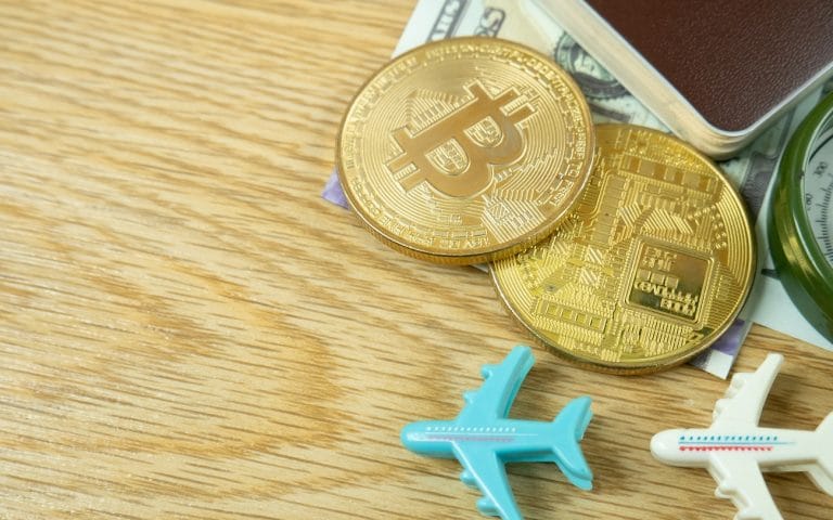 Bitcoin e companhia aérea