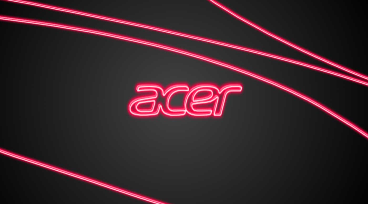 Надпись Acer