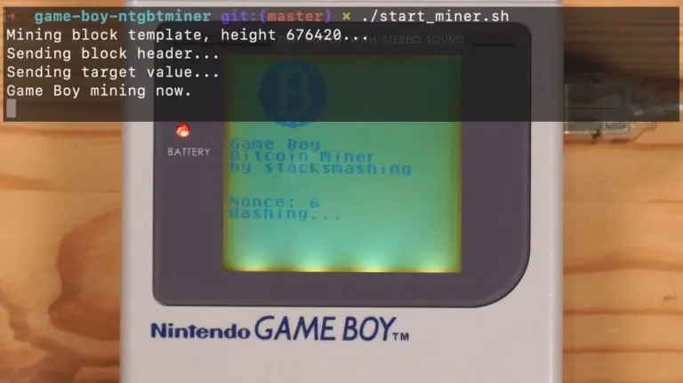 Desenvolvedor consegue fazer GameBoy minerar Bitcoin