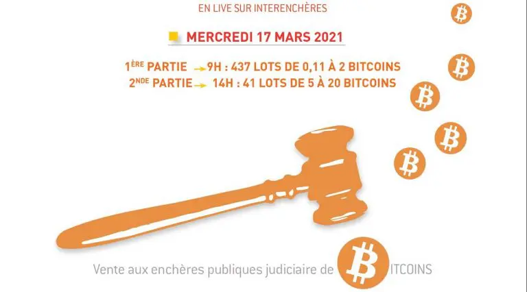 Justiça francesa vai leiloar 611 bitcoins