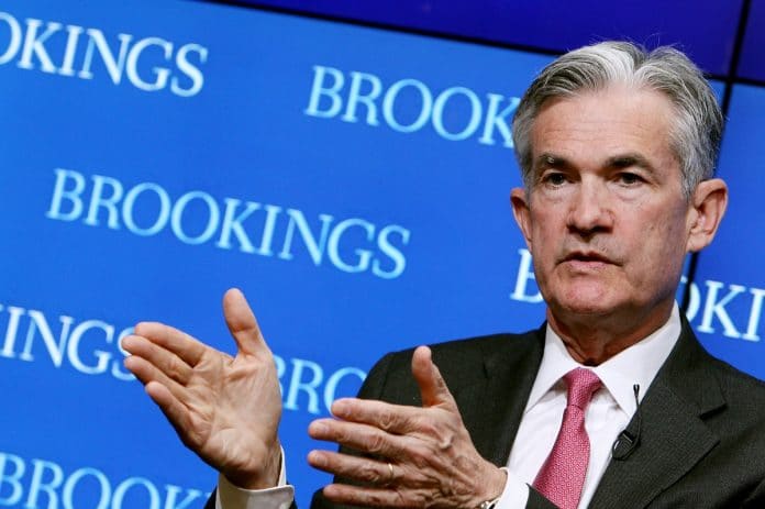 Jerome Powell, presidente do Fed.