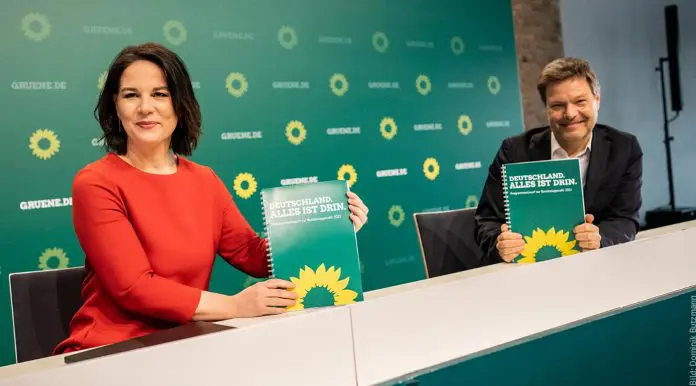 Os dois líderes do partido verde alemão (Foto: BS)