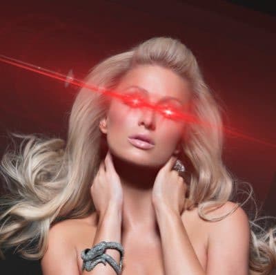 Paris Hilton Laser Eyes
